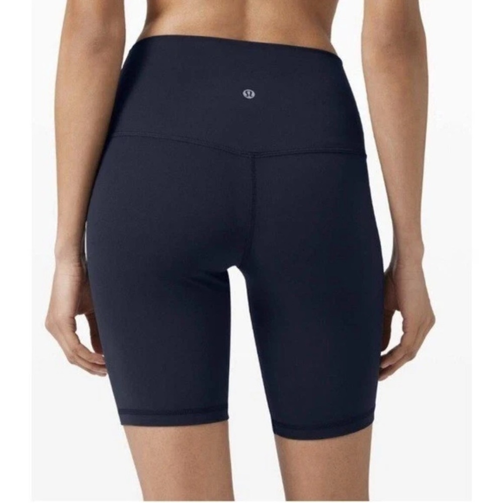 LULULEMON Align High-Rise Black Shorts 8” Inseam W7BC0S Iconic Yoga Sz 2 Nulu